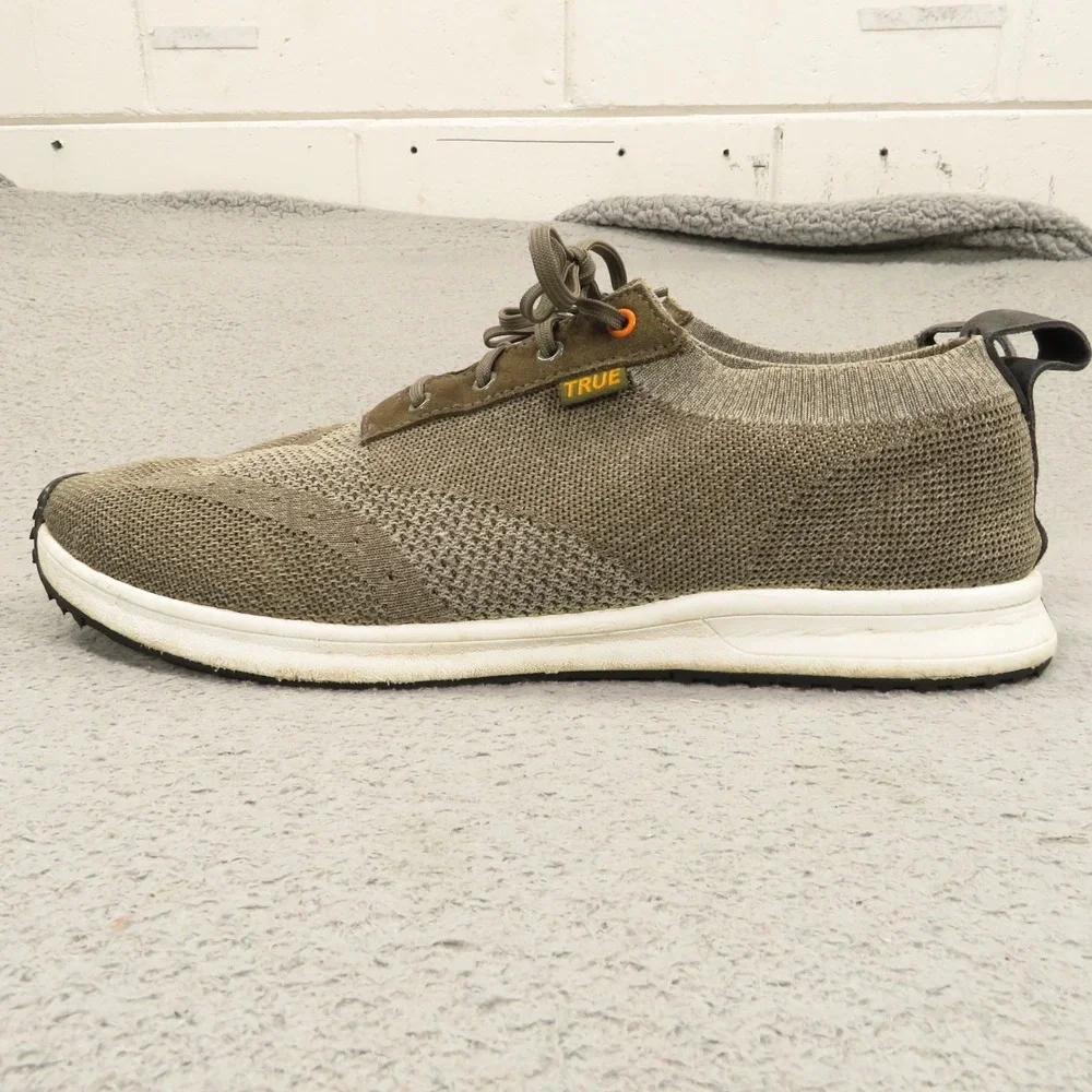 TRUE Linkswear All Day True Knit Golf Shoes Mens 13 Brown Green Spikeless